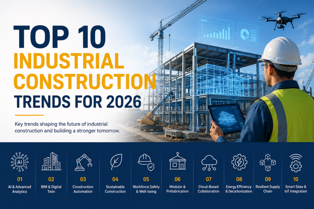 Top 10 Industrial Construction Trends for 2026