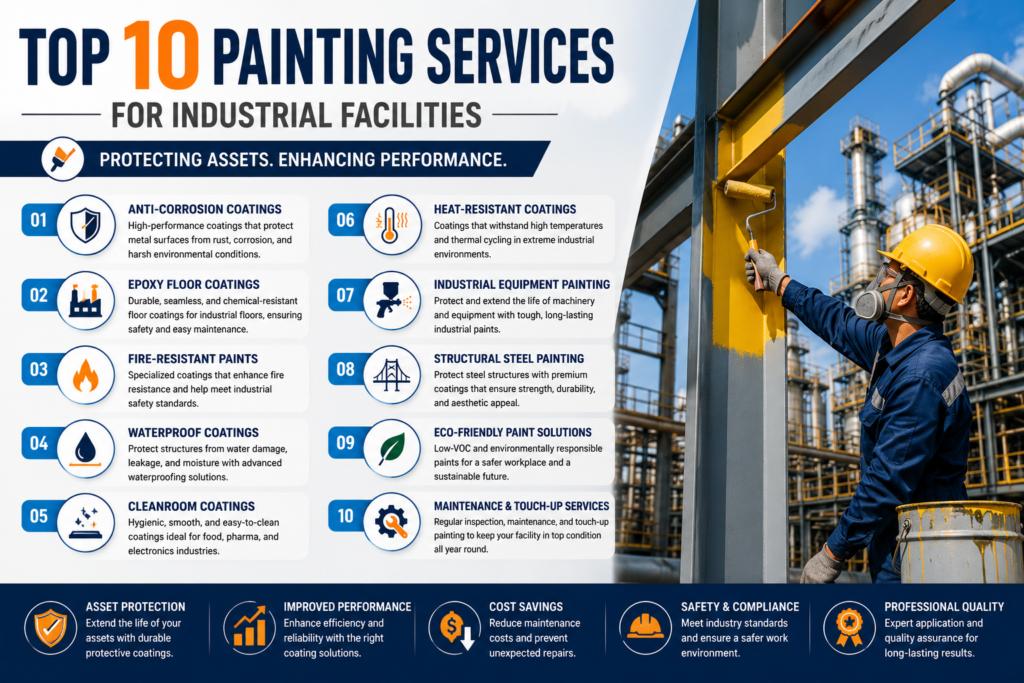Top 10 Painting Services for Industrial Facilities