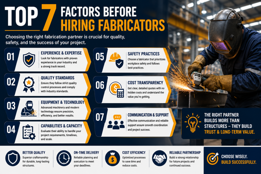 Top 7 Factors Before Hiring Fabricators